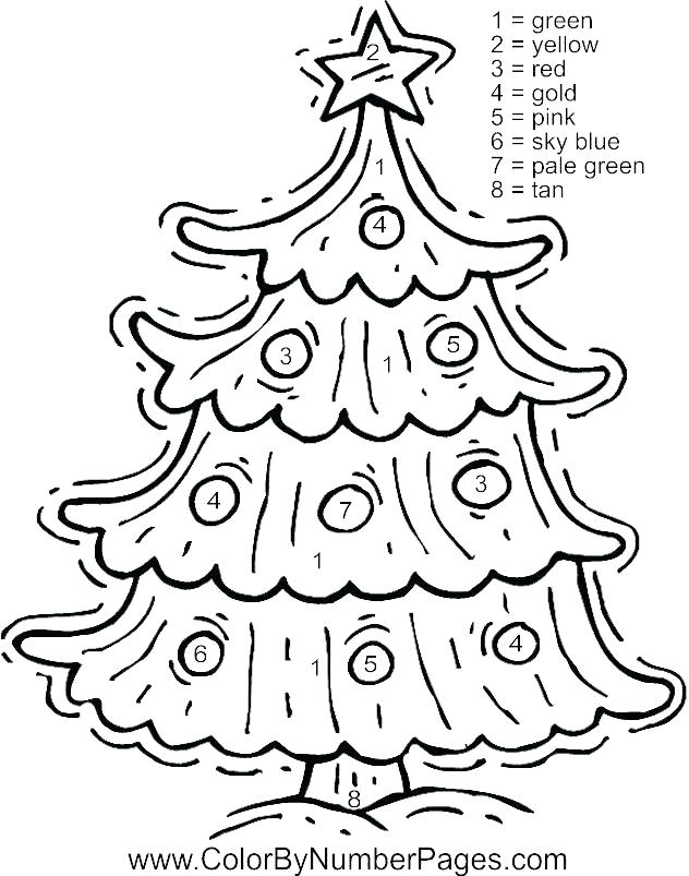 632x803 Color By Numbers Christmas Coloring Pages Color By Numbers