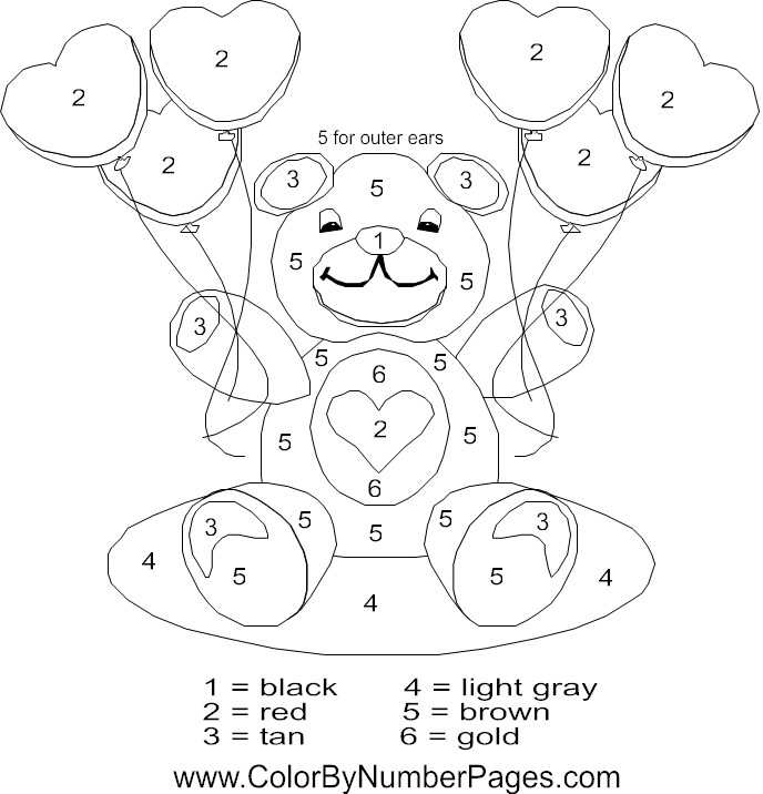 688x716 Color By Number Coloring Pages