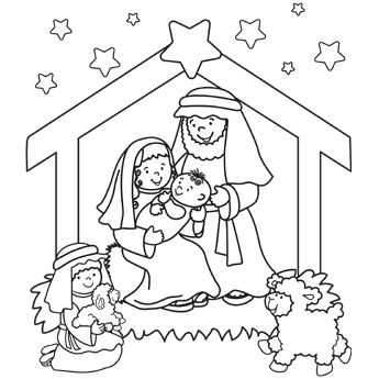 Christmas Coloring Pages Black And White