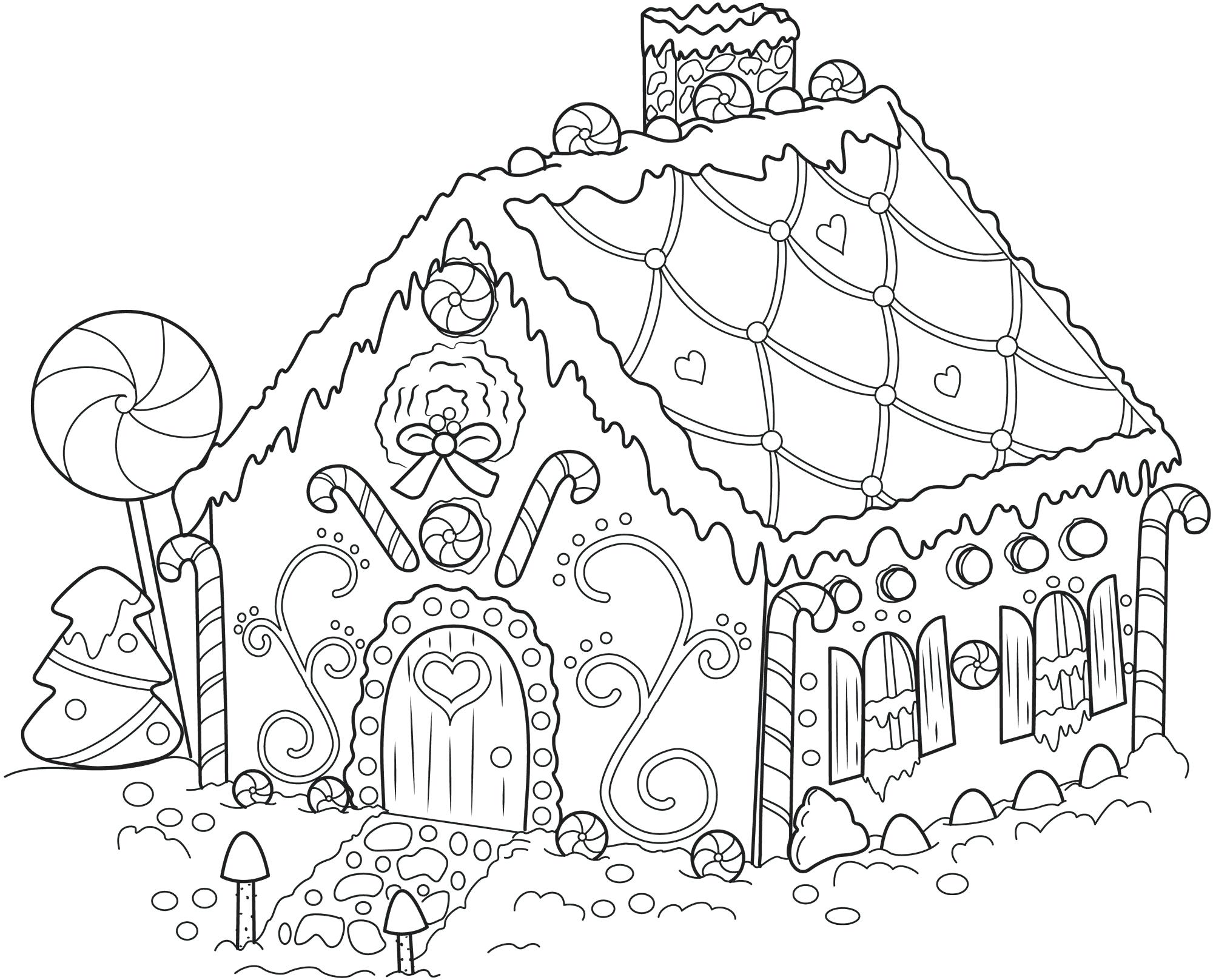 2000x1616 Difficult Christmas Coloring Pages For Adults Latest Within Free