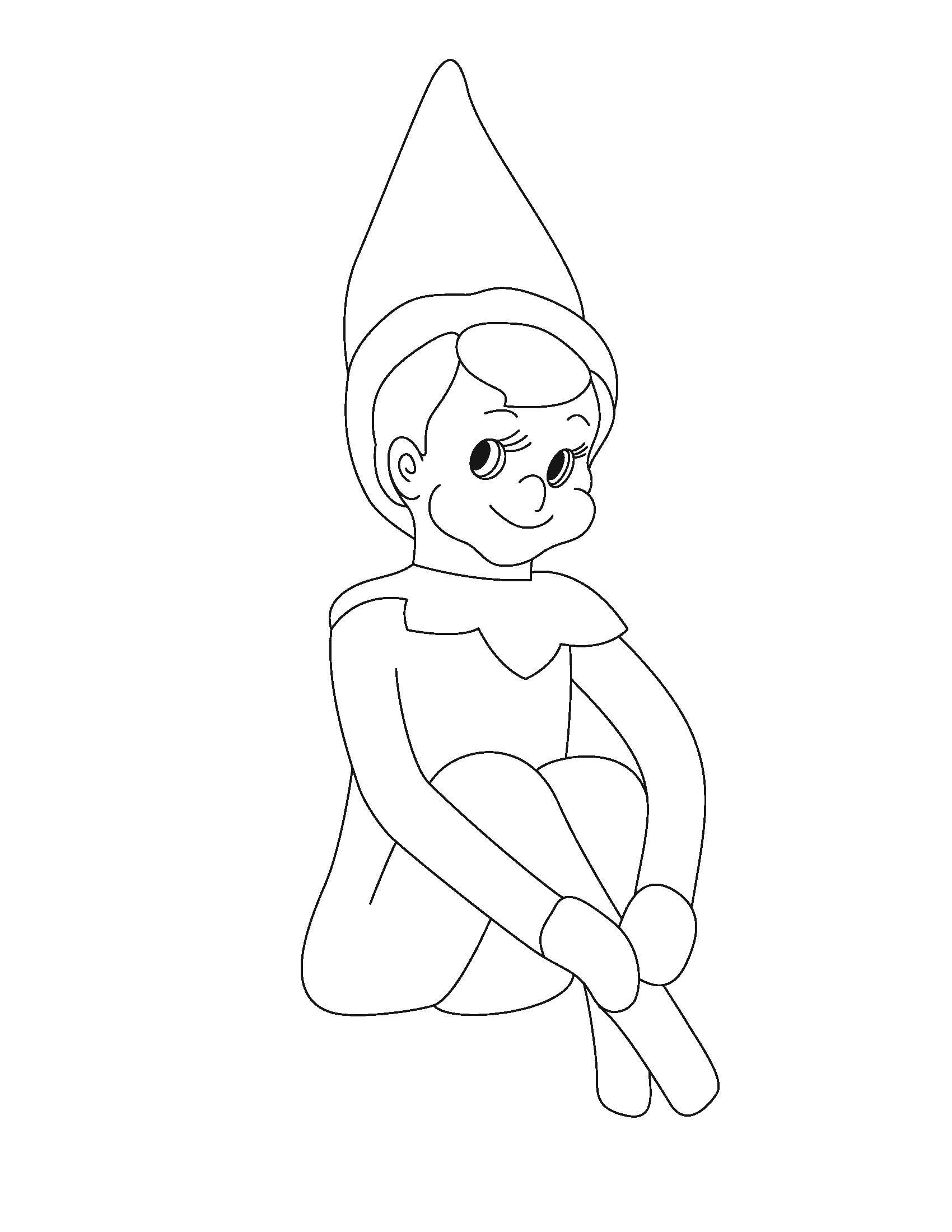 1700x2200 Elf On The Shelf Coloring Book