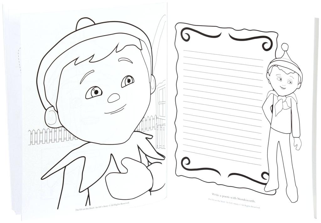 1024x712 Elf On The Shelf Coloring Pages For Kids For The Elf Shelf Story