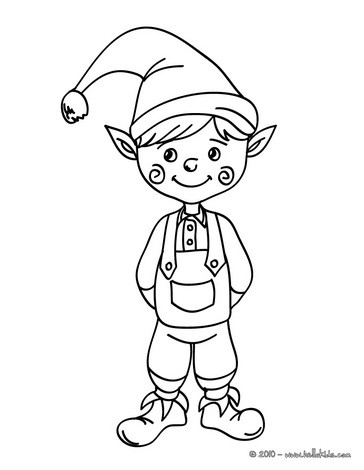 364x470 Santa's Helpers Coloring Pages