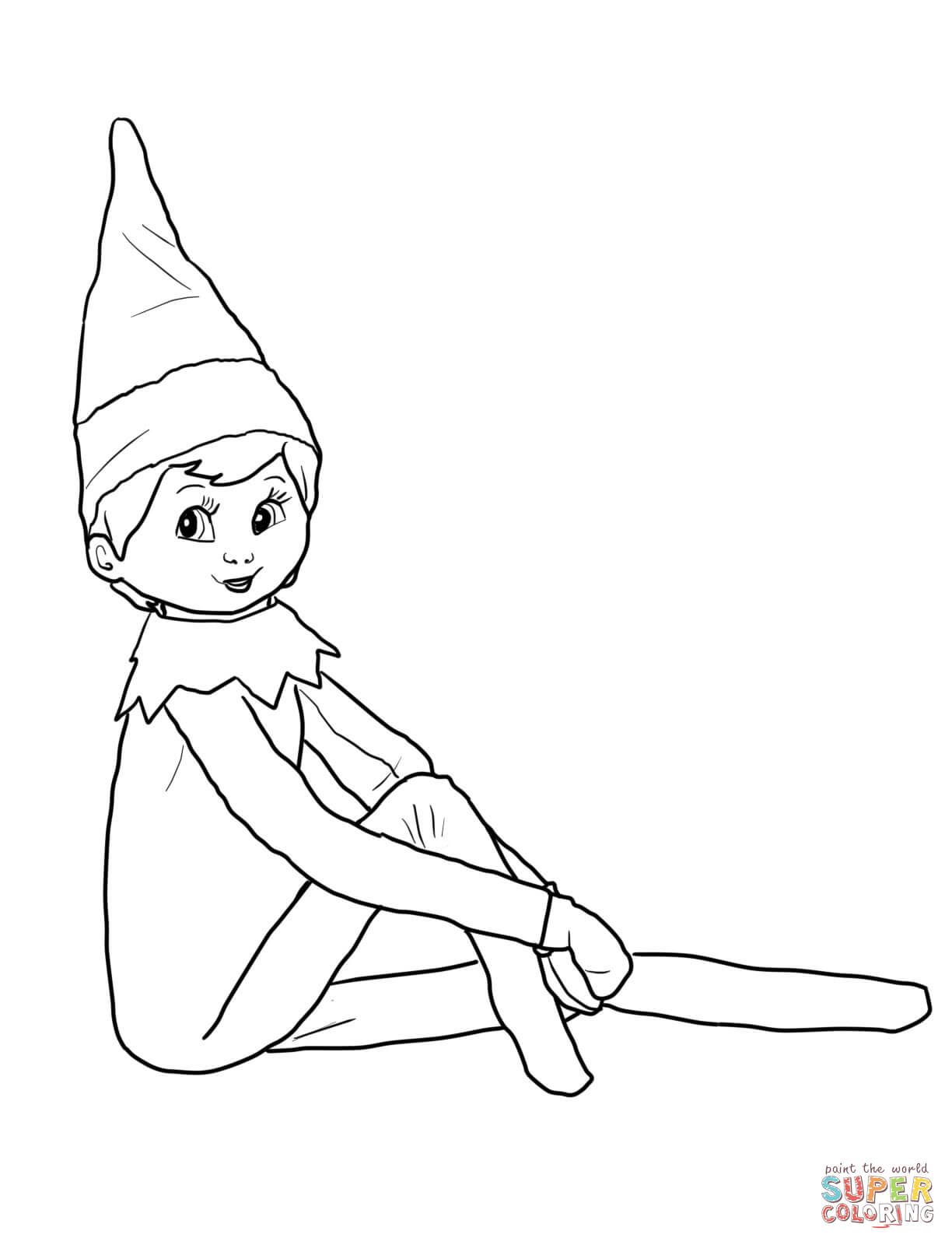 1224x1600 Elf On The Shelf Coloring Pages Free Coloring Pages Elf Coloring
