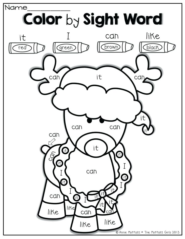 736x952 Sight Word Christmas Coloring Sheets Free Sight Word Coloring