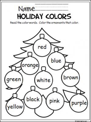 Christmas Coloring Pages For Kindergarten Students
