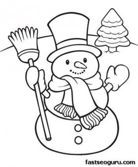 278x338 Christmas Coloring Pages For Kids Color Bros