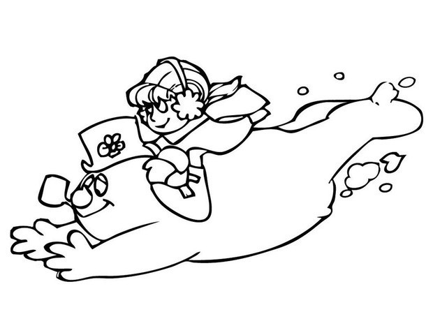 620x480 Frosty The Snowman Coloring Pages For Christmas