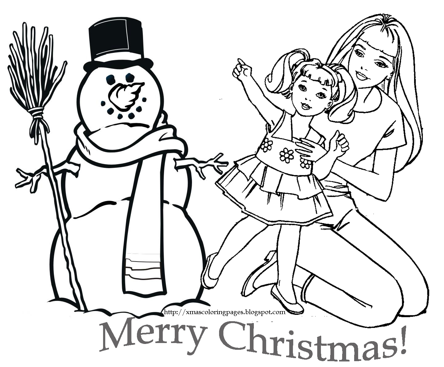 1443x1194 Barbie Christmas Coloring Pages