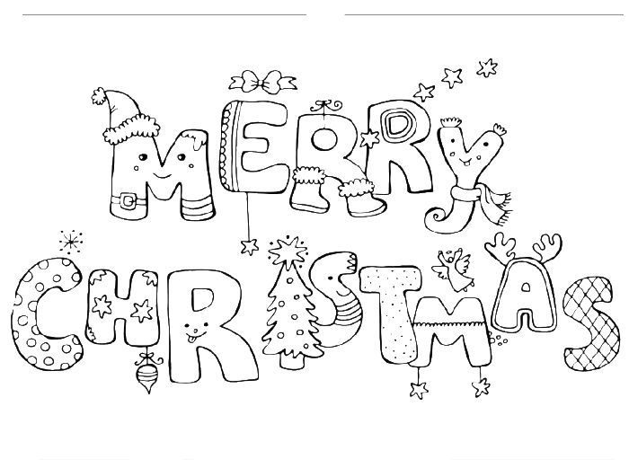 700x521 Merry Christmas Coloring Pages For Kids