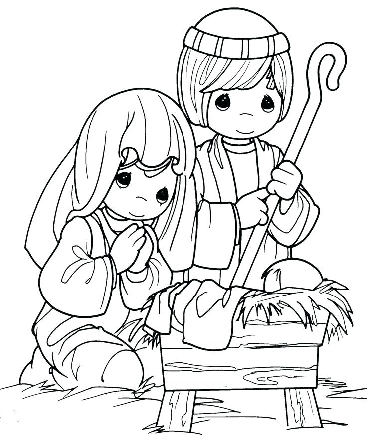 736x891 Jesus Christmas Coloring Pages Coloring Pages Printable Primary