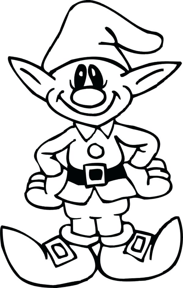 600x943 Christmas Elf Coloring Pages Elf Coloring Page Printable Sheet