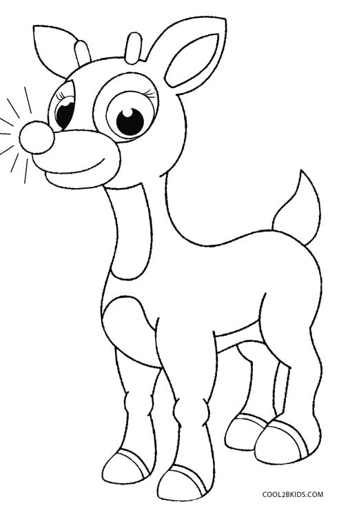 492x734 Rudolph The Red Nosed Reindeer Coloring Pages Christmas Coloring