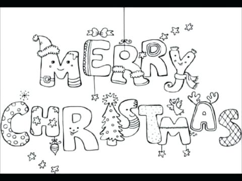 480x360 Merry Christmas Coloring Page Merry And Bright Coloring Page Merry