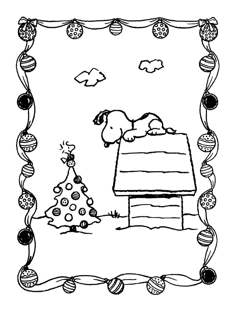 736x992 Snoopy Christmas Coloring Sheets Free Printable Charlie Brown