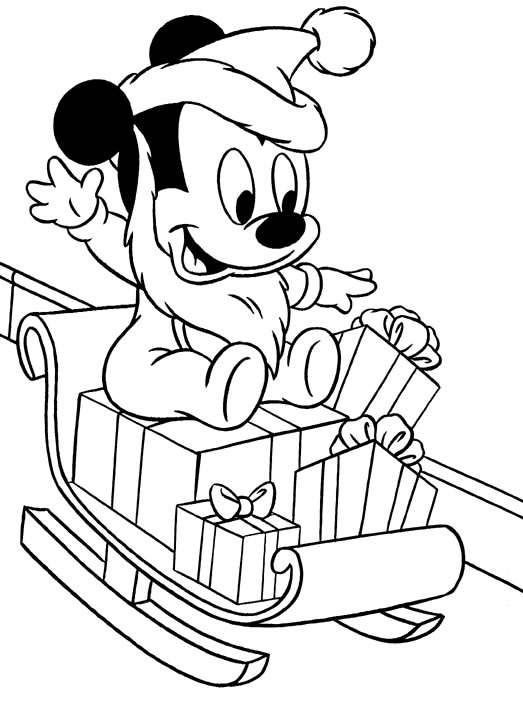 523x702 Printable Disney Christmas Coloring Pages