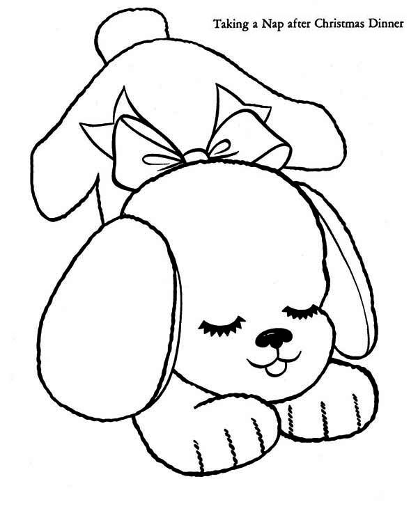 600x734 Free Coloring Pages Of A Sleeping Puppy