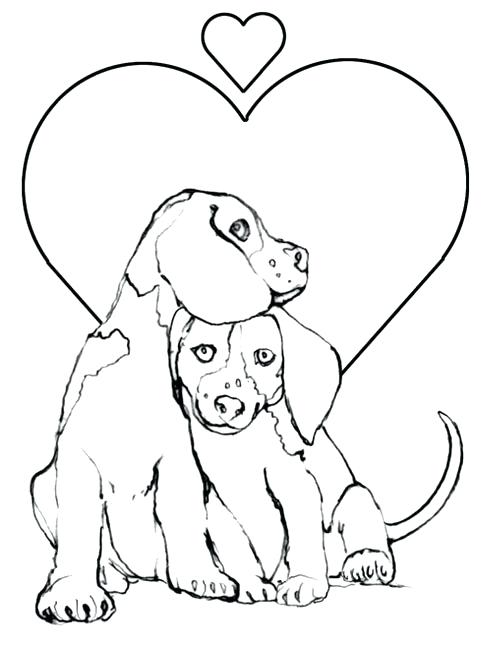 500x652 Christmas Coloring Pages Puppy Pictures For Kids To Color Bros