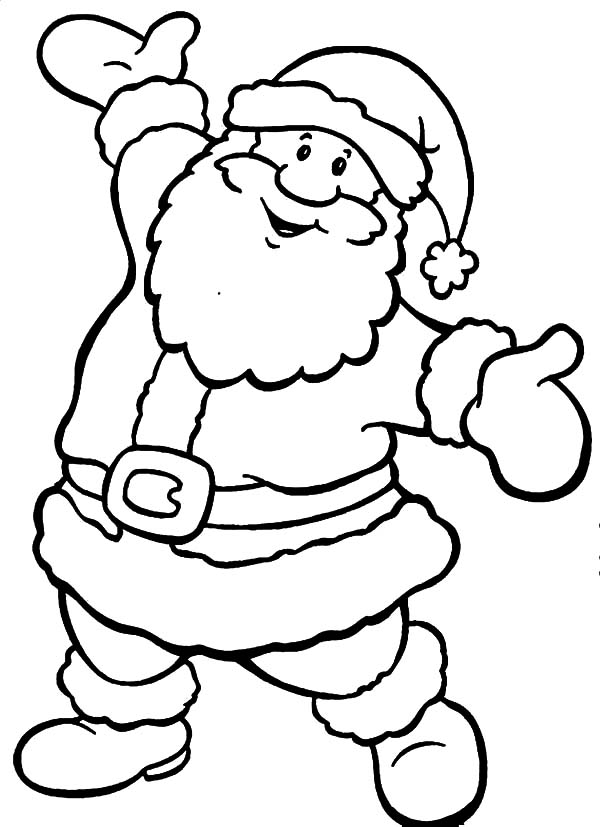 600x827 Santa Claus Suit Coloring Pages Christmas Santa Claus Coloring