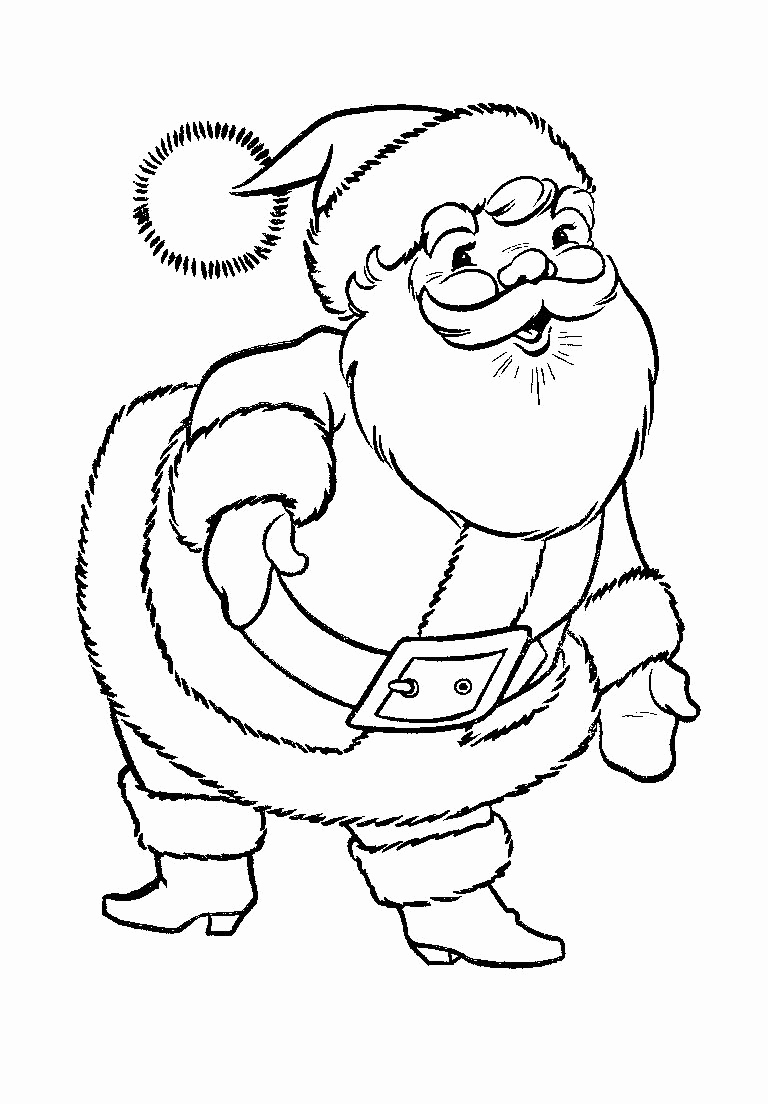 768x1104 Kids Under 7 Santa Claus Coloring Pages Santa Claus Coloring Santa