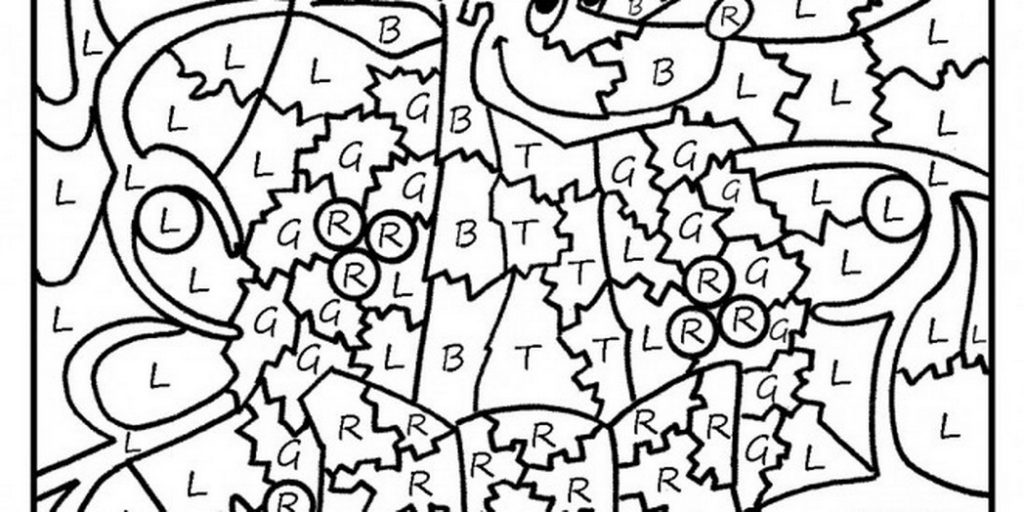 1024x512 Christmas Color By Number Pages Color Numbers Christmas Coloring