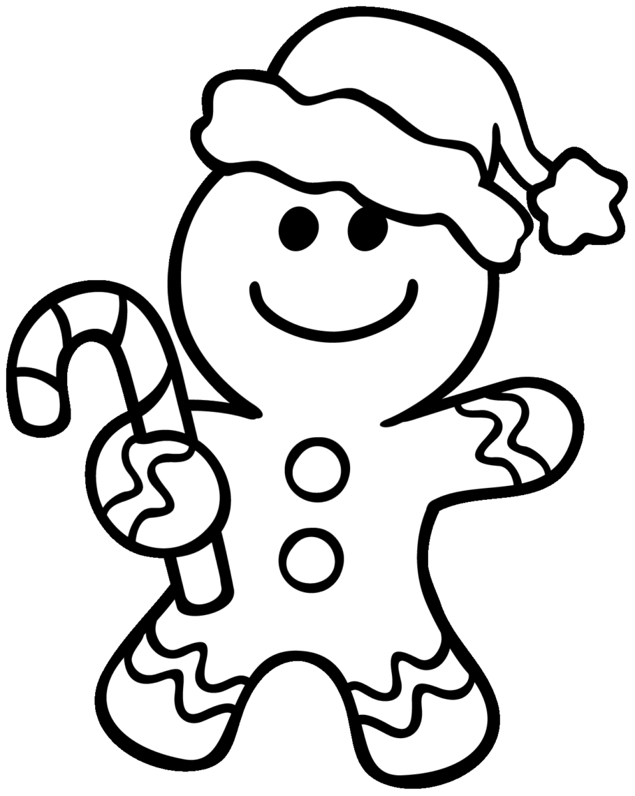 909x1140 Christmas Coloring Pages Gingerbread Man Printable