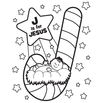 340x340 Jesus Coloring Page