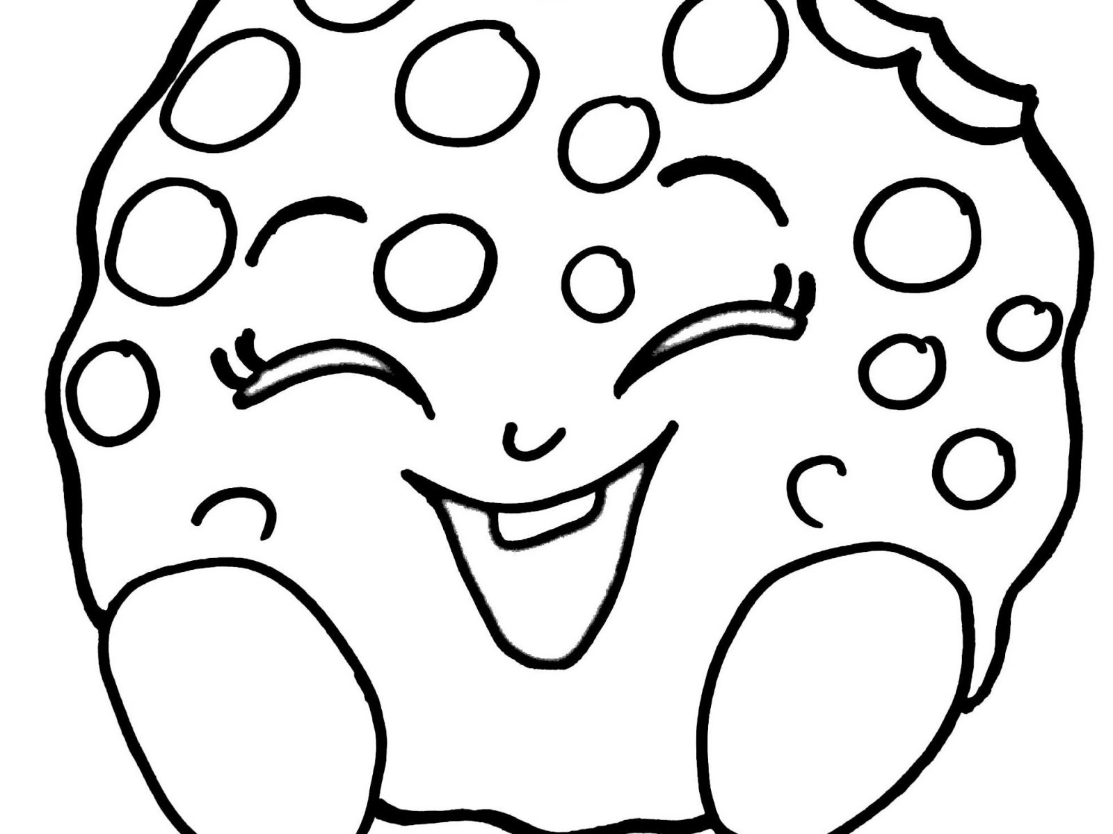 1600x1200 Cookies And Candy Cane For Christmas Coloring Page Free Printable