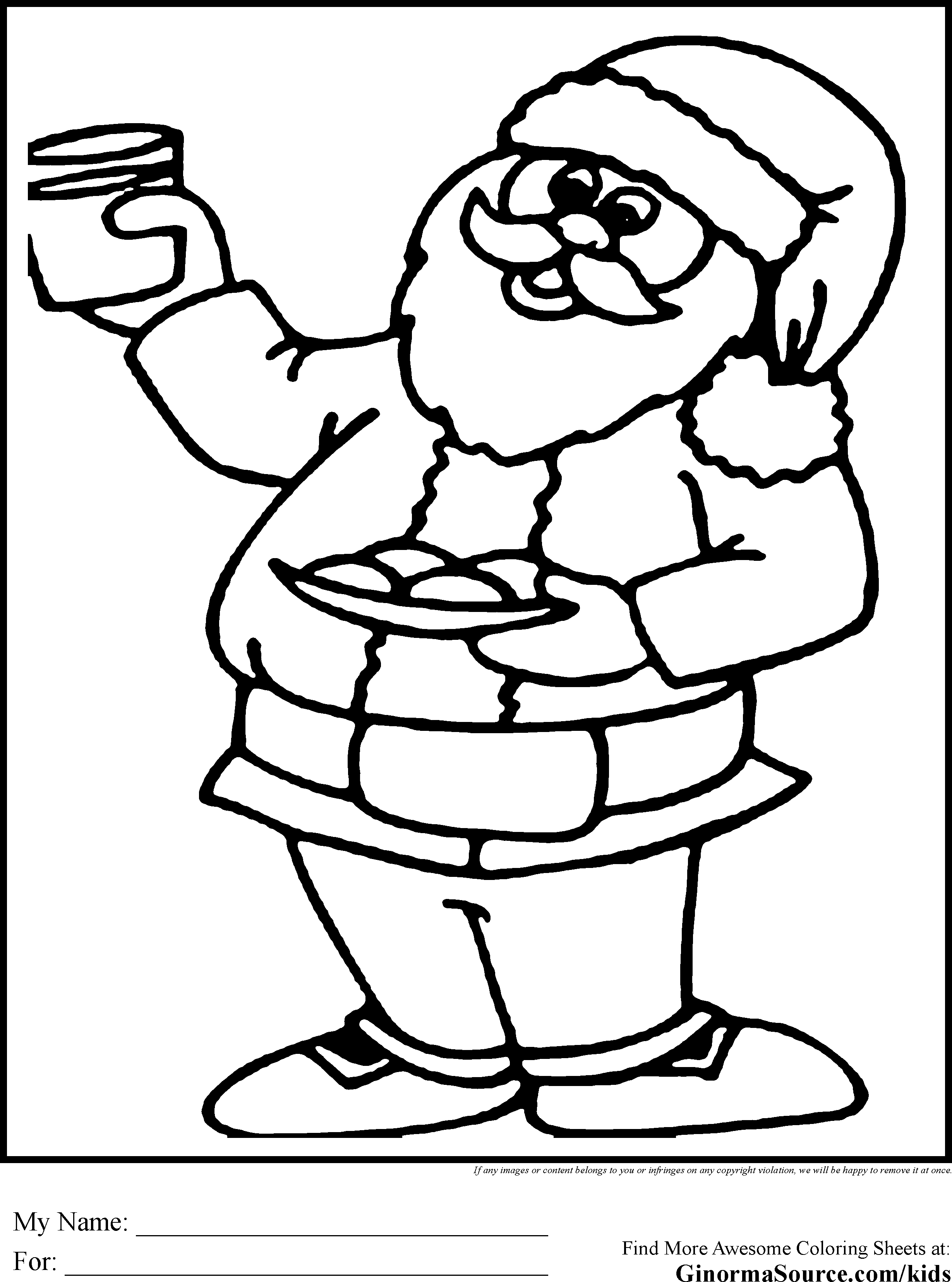 2459x3310 Coloring Pages Of Christmas Cookies Copy Fresh Santa 2 3