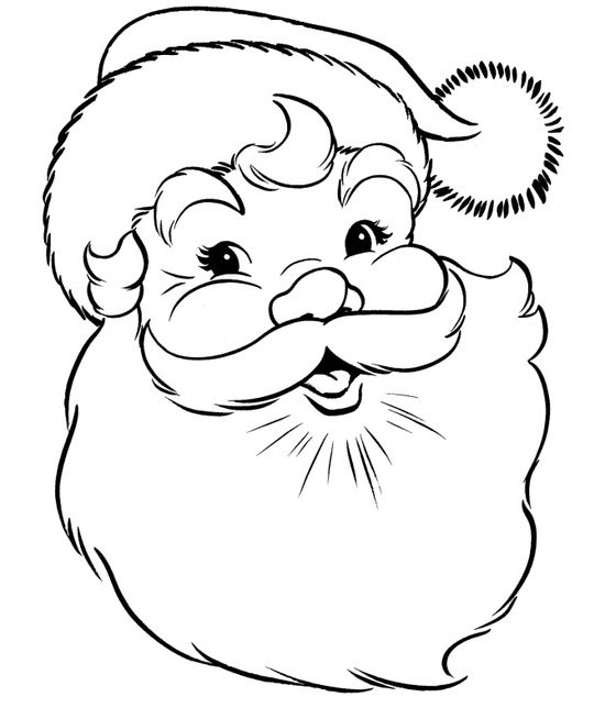 550x644 I Have Download The Old Happy Christmas Santa Hat Coloring Page