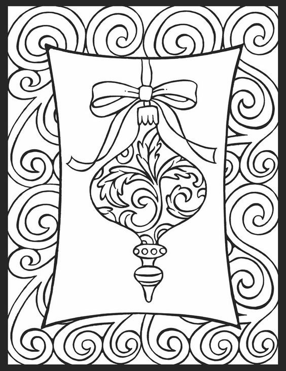 564x731 Christmas Coloring Pages Ornaments Fun Time
