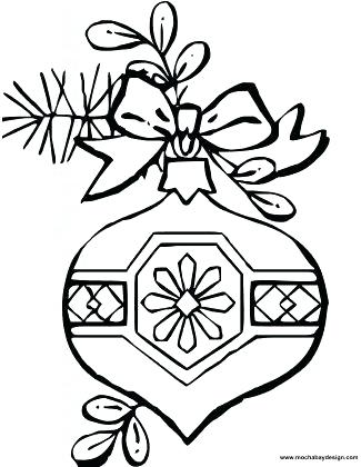 325x420 Christmas Ornament Coloring Free Printable Ornament Coloring Pages