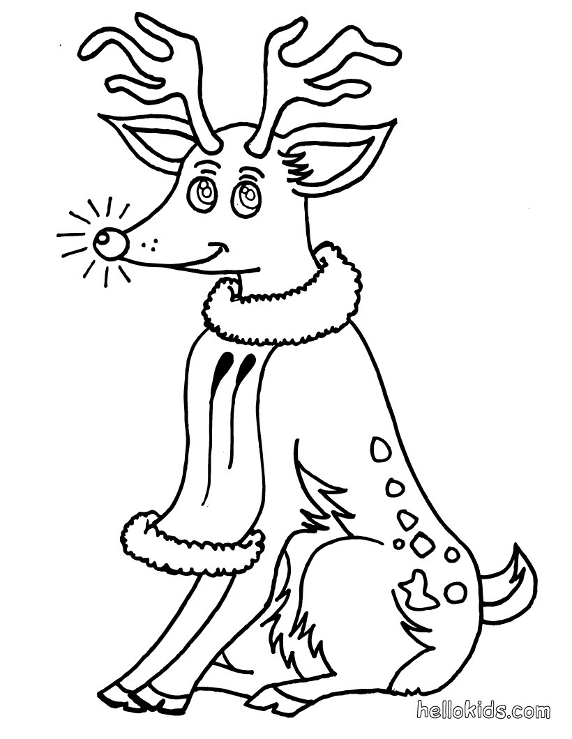 820x1060 Emerging Rudolph The Red Nosed Reindeer Coloring Page And Santa