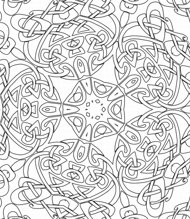 654x756 Advanced Christmas Coloring Pages Print Advanced Christmas Tree