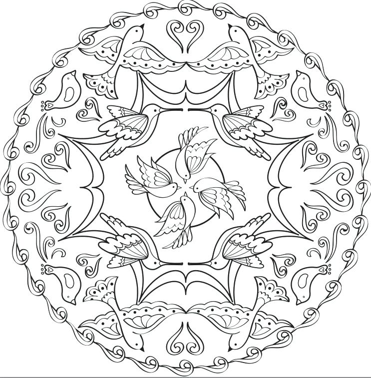 743x757 Coloring Page For Adults