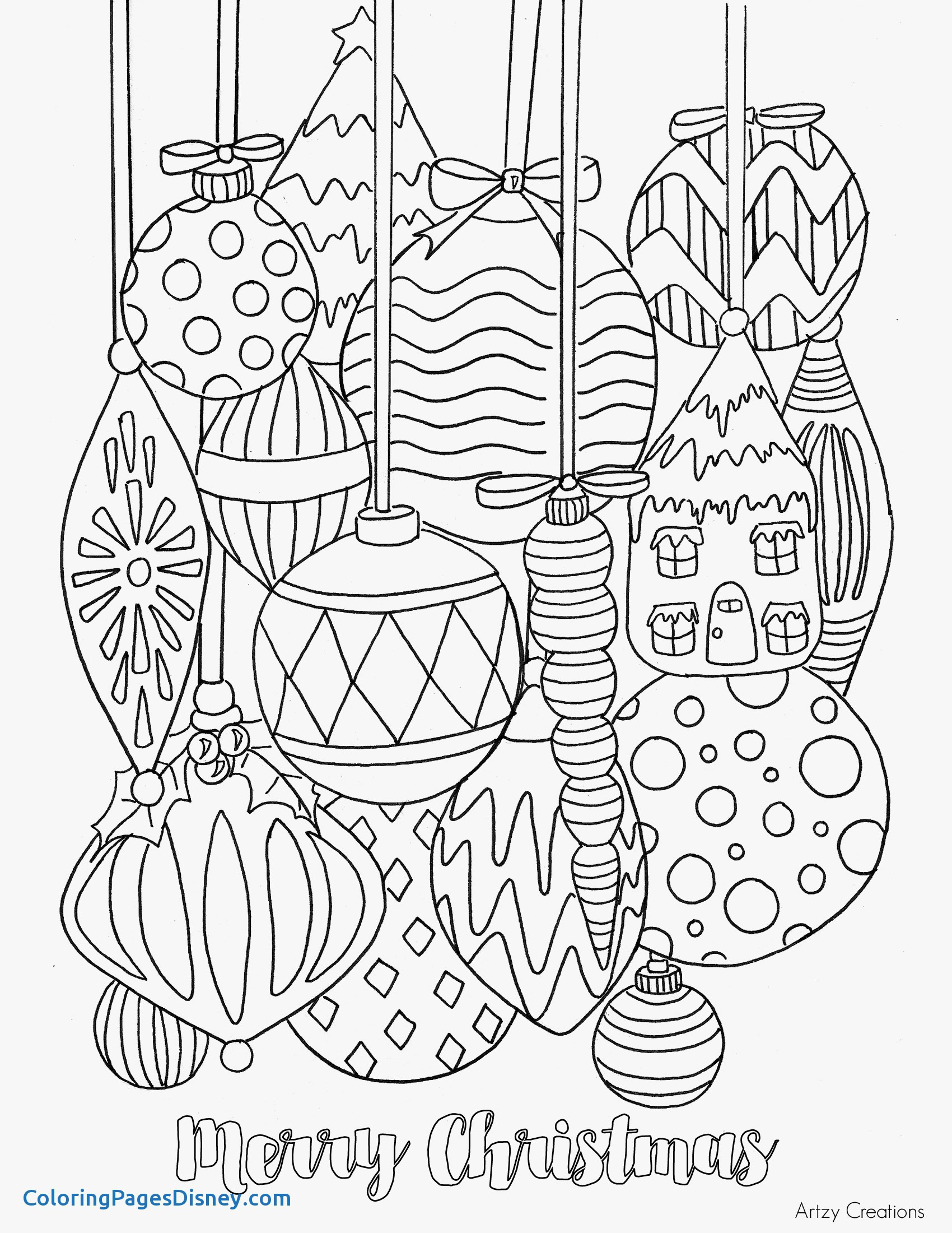 1700x2200 Coloring Pages Christmas Detailed