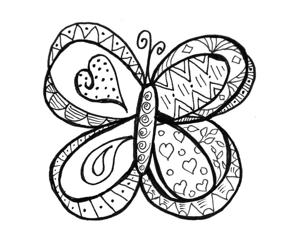 1004x803 Doodle Coloring Pages