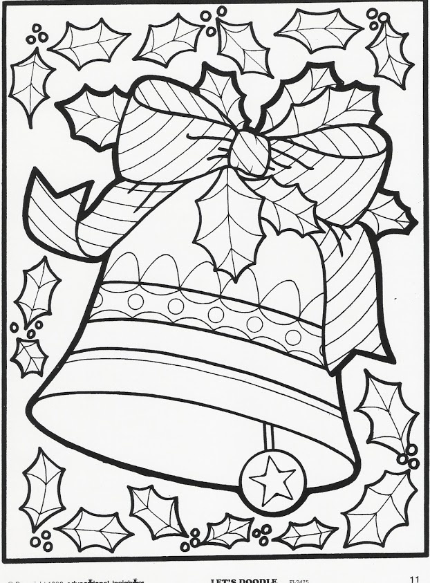 622x843 Christmas Coloring Pages Let's Doodle