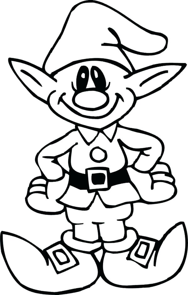 600x943 Christmas Elves Coloring Pages Elf Coloring Page Christmas Elf