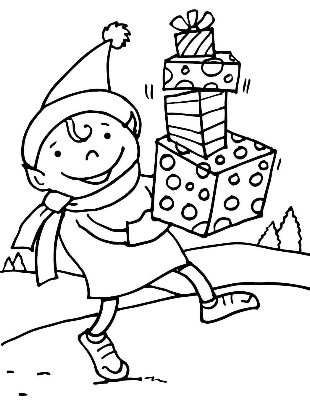 1048x1363 Free Printable Christmas Elf Coloring Pages For Kids