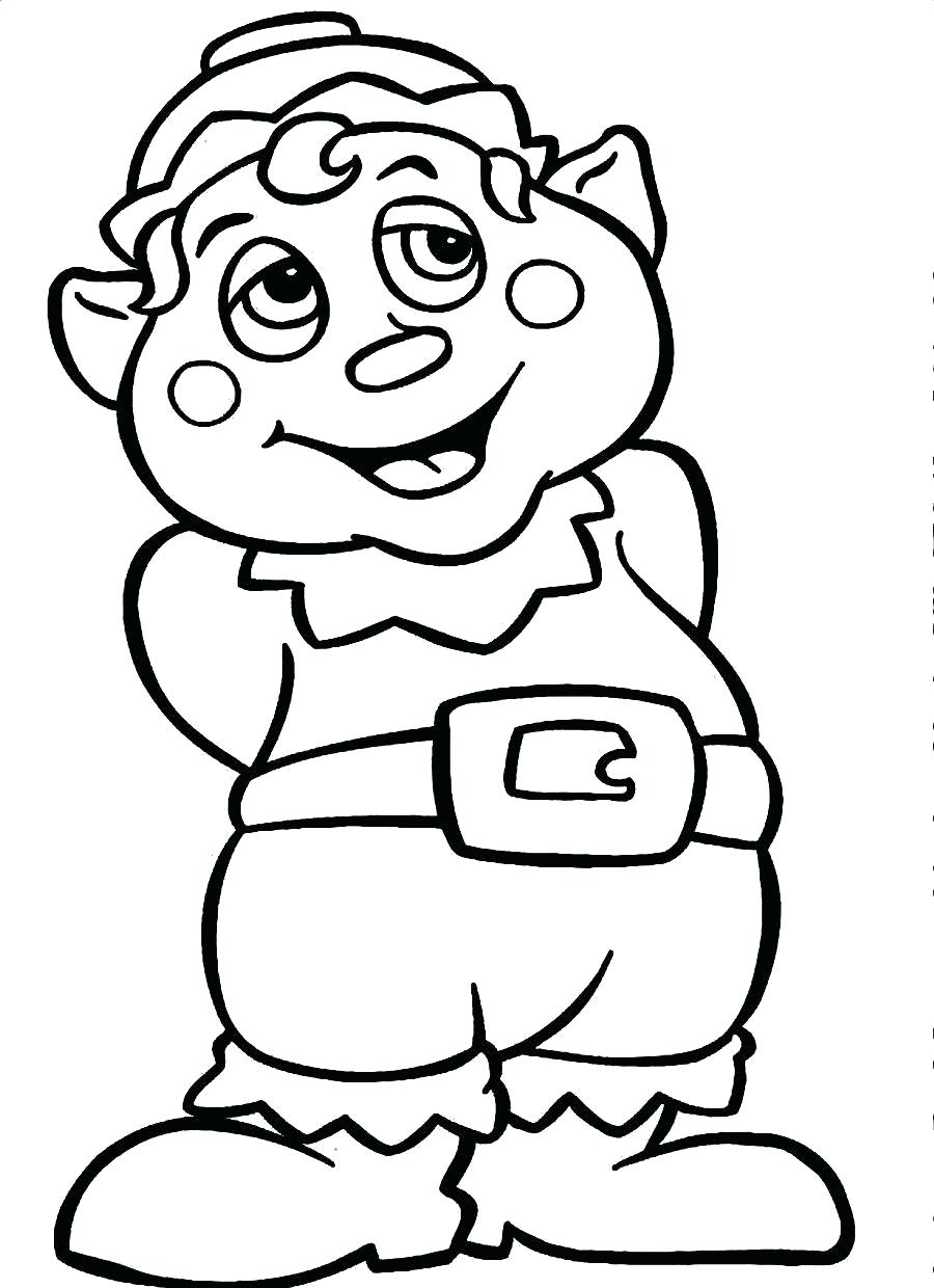 900x1240 Awesome Cartoon Elf Coloring Pages Design Printable Coloring Sheet