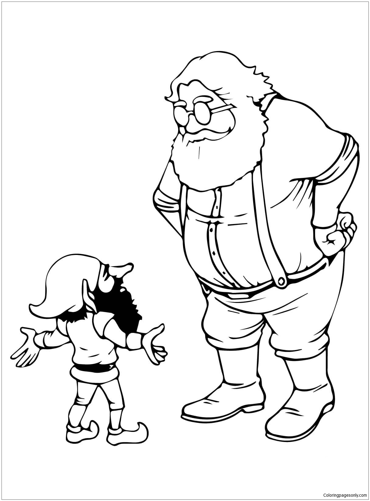 1213x1639 Free Printable Elf Coloring Pages Printable Coloring Page