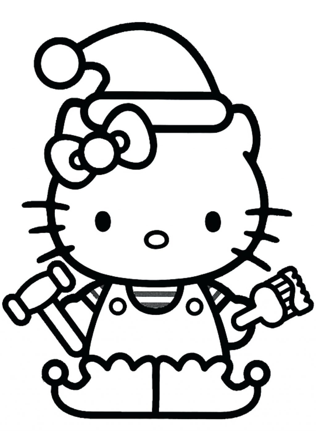 1024x1396 Printable 100 [ Christmas Tree Shape Coloring Page ] Free
