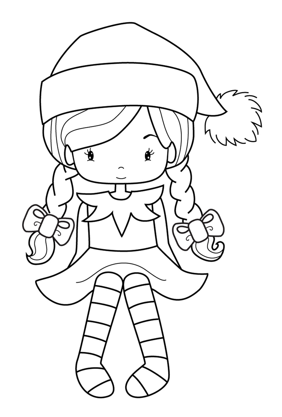 972x1434 Printable Christmas Elf Coloring Pages Mesmerizing Elves Sheets