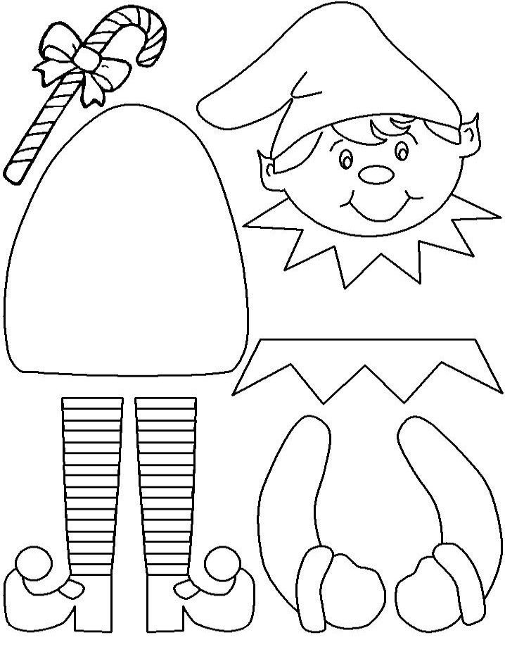 718x929 Elf On The Shelf Coloring Pages Page 1 Christmas
