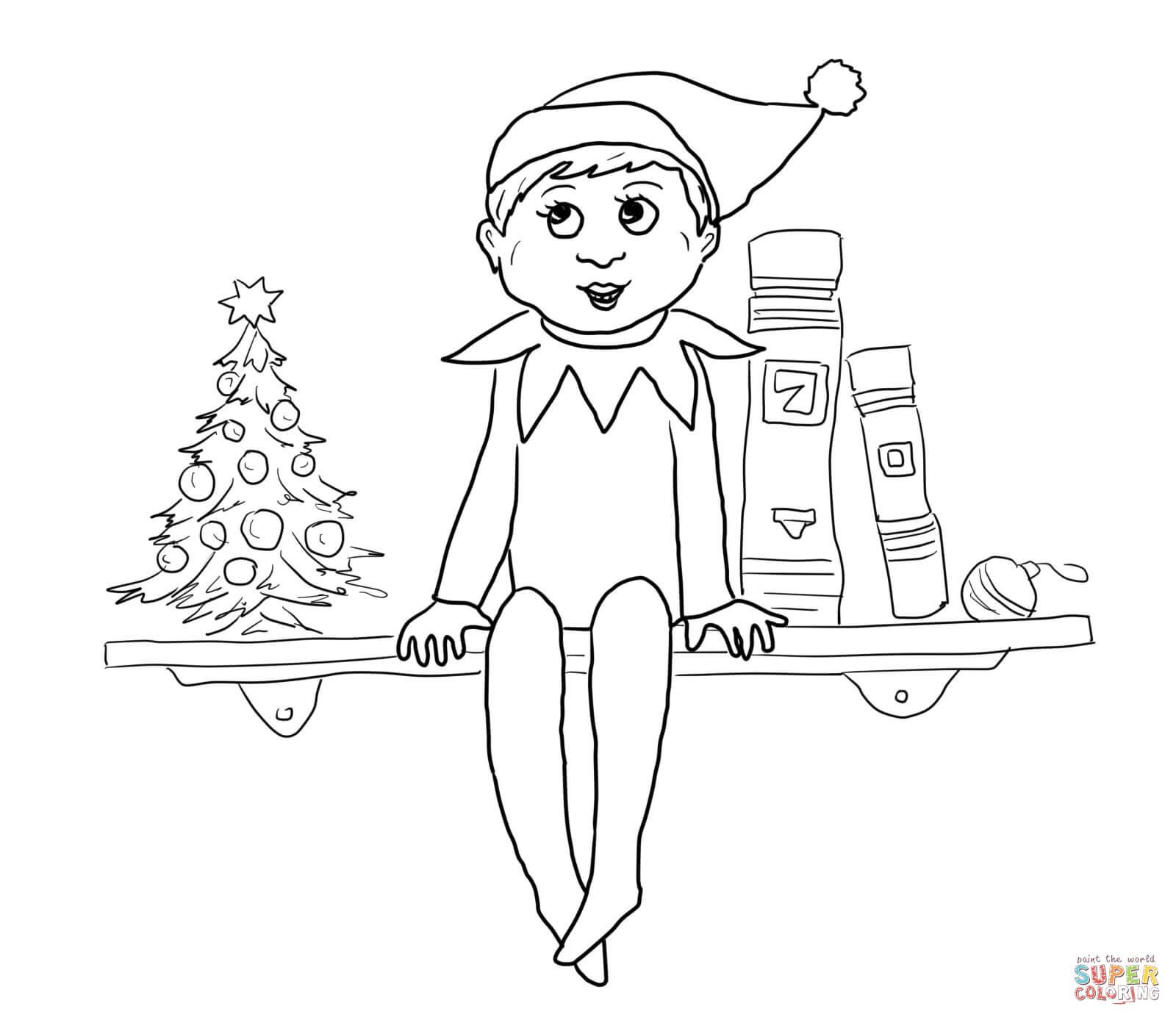 1600x1388 Little Lids Siobhan Elf On The Shelf Colouring Pages Christmas