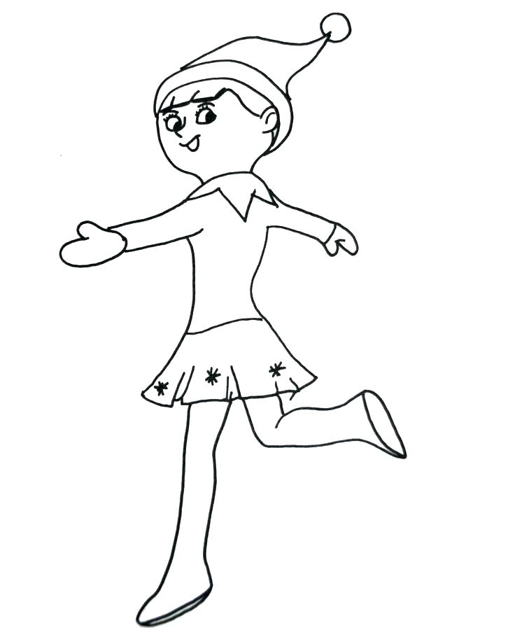 736x920 Christmas Elf Coloring Pages Elf Coloring Sheets Free Pages This