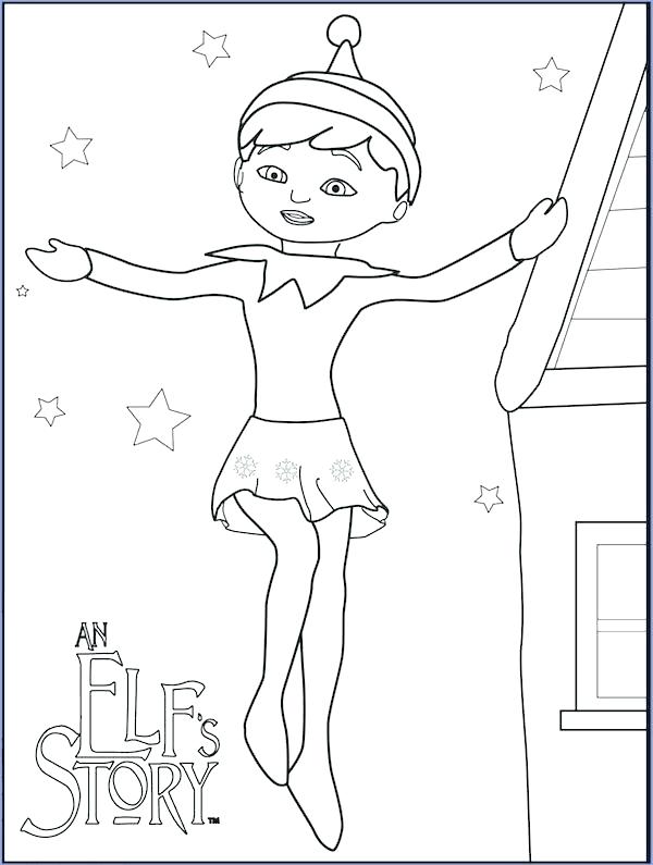 600x795 Christmas Elves Coloring Pages Elf Coloring Page Christmas Elf