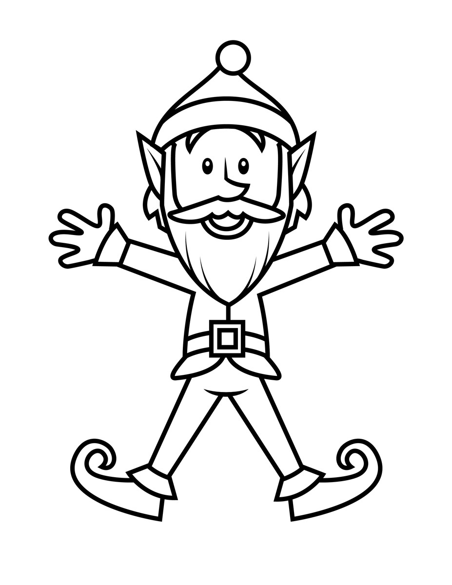 927x1200 Free Printable Elf Coloring Pages Christmas Elves