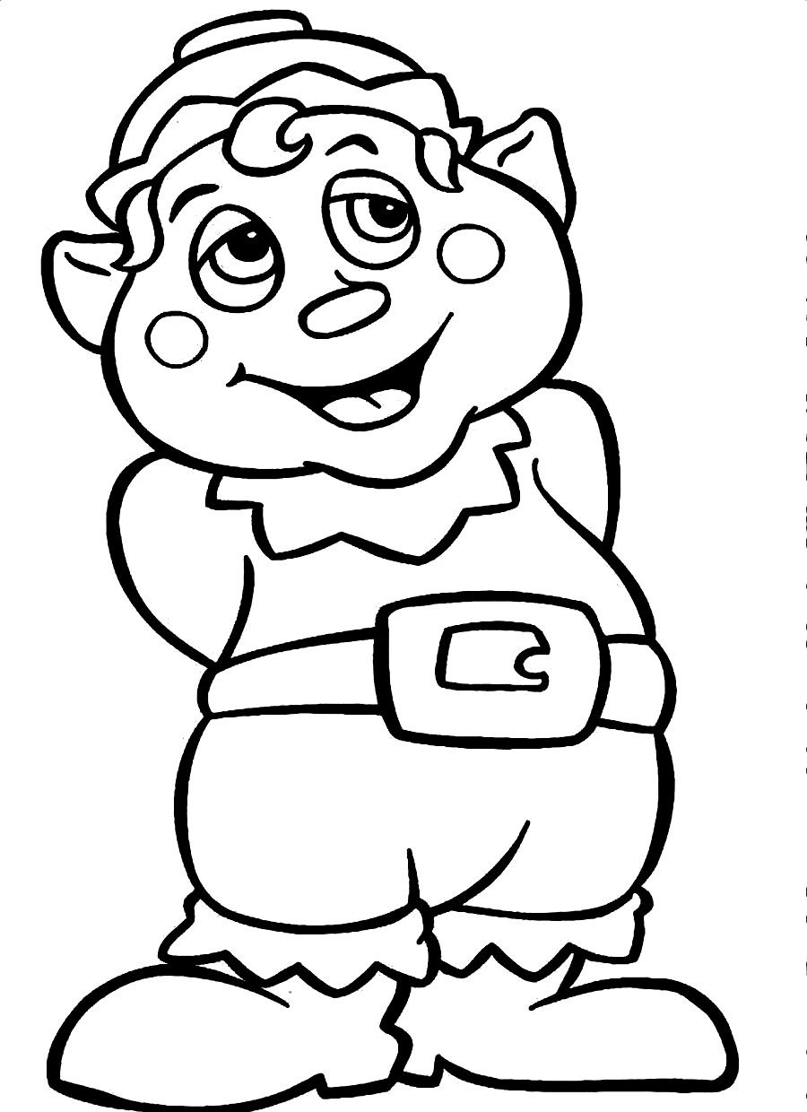 900x1240 Free Printable Elf Coloring Pages For Kids